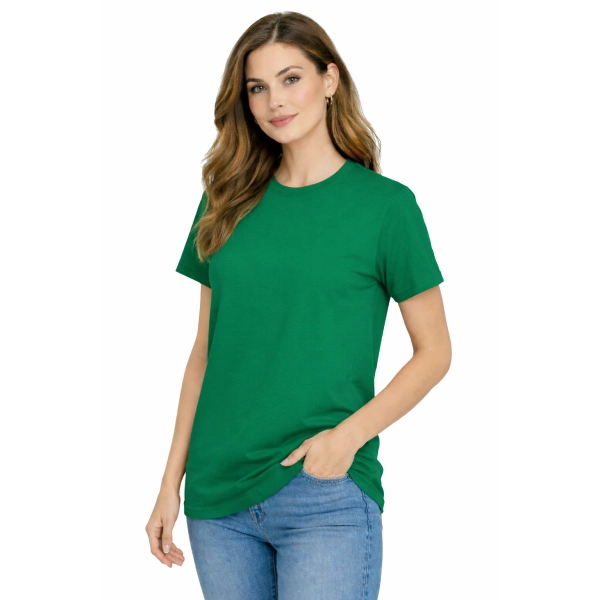 Damska koszulka T-shirt 100% miękka bawełna zielona roz. M